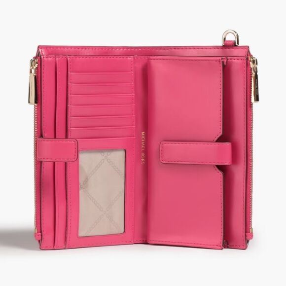 Michael Kors Logo Embossed Faux Leather Wallet - Picture 3 of 11